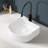 Topcraft 15.75" White Ceramic U-Shaped Vessel Bathroom Sink