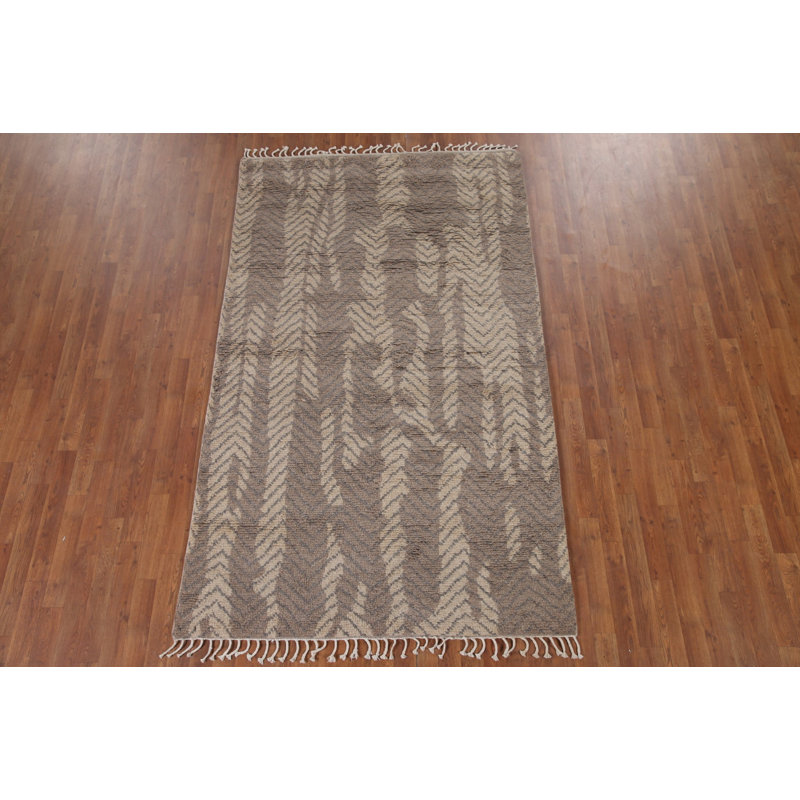 Tapis indien fait à la main 5 x 8 po