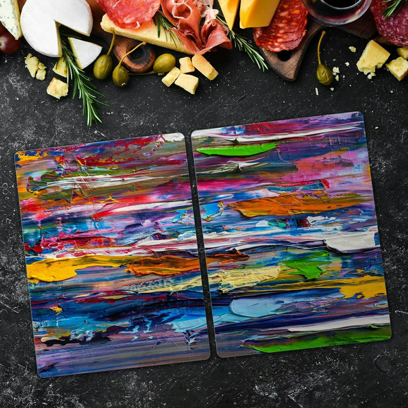 Longworth Tempered Glass Chopping Board, 52cm x 30cm