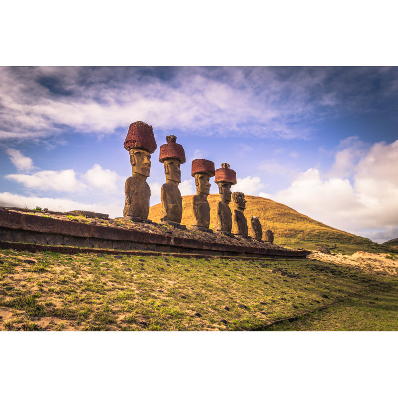 Moai Altar by RPBMedia - Wrapped Canvas Print, 20cm H x 30cm W