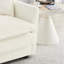 Ensemble de canapé modulaire moderne en chenille 3 pièces à assise profonde, idéal pour le confort et les agencements de salon polyvalents.
