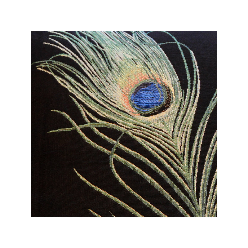 Coussin en plumes peacock Harrell