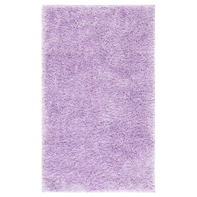 Tapis à poils longs lilas