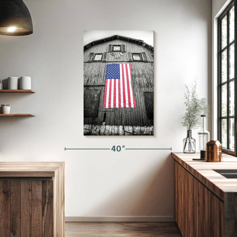 Borges Red White And Blue, 39" H x 26" W