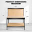 Établi robuste de 63 pouces avec tiroirs et panneau perforé, armoire de rangement multifonctionnelle pour garage d'atelier