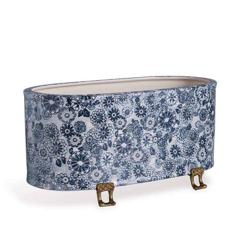 Scalamandre Maison Porcelain Pot Planter