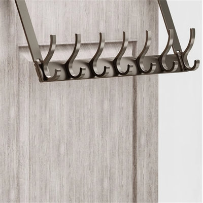 Aluminum Alloy Over-The-Door Hook Rack