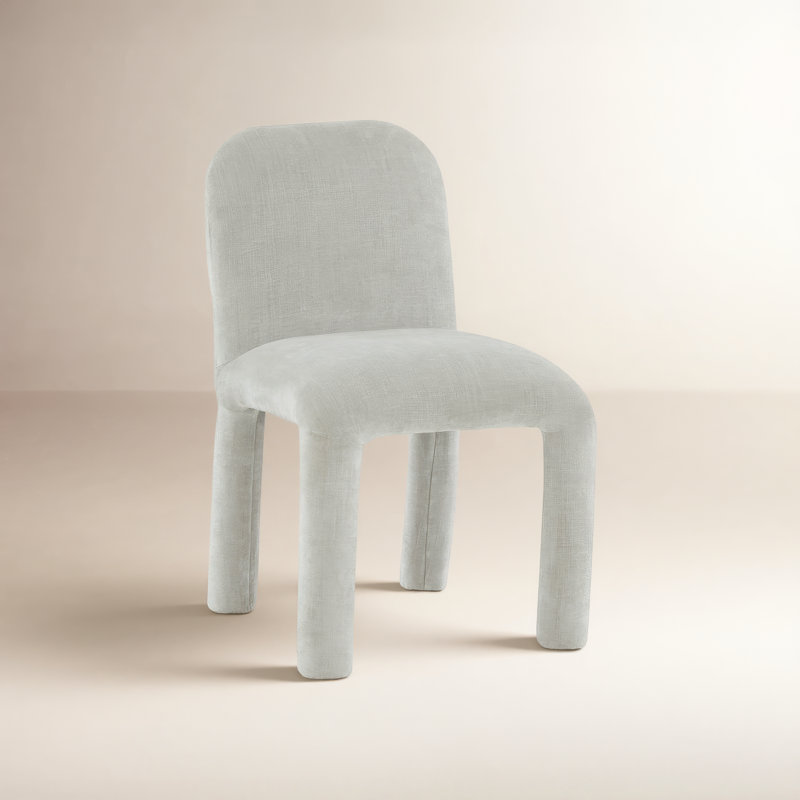 Performance Chenille Dining Chair, Light Gray
