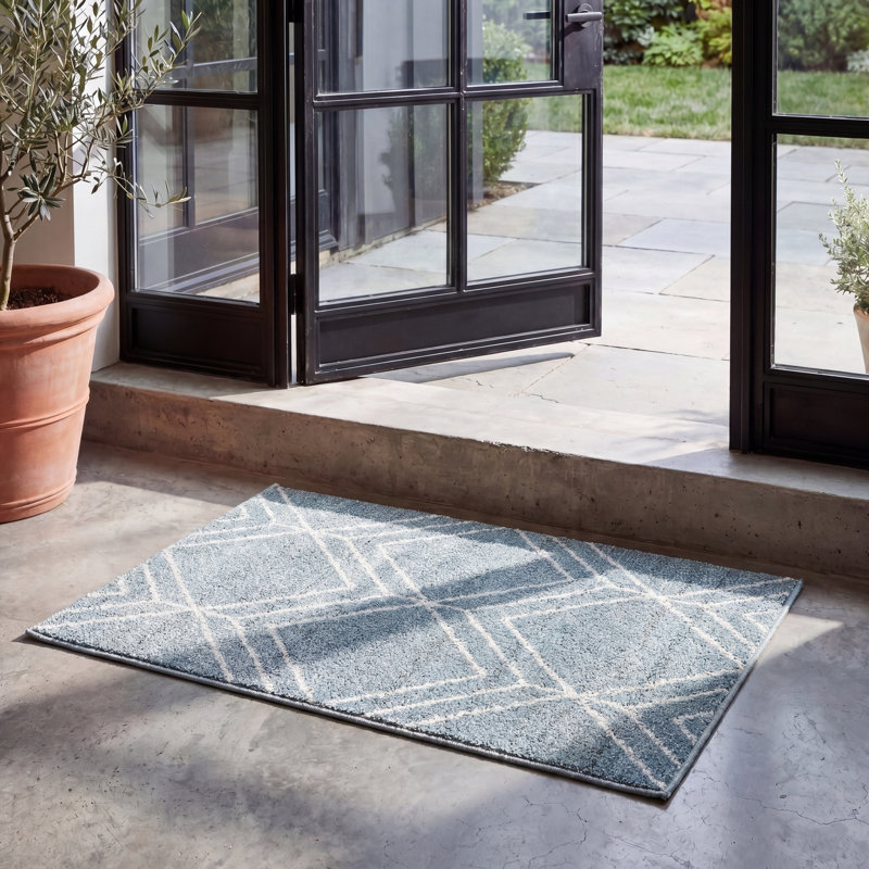 Tapis à motif géométrique Janssen Performance, Carré 4 pi