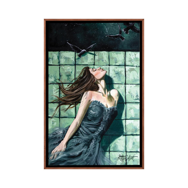 Murmures du vent, Brun, Impression sur toile flottante sans passe-partout, H 60 po x l 40 po