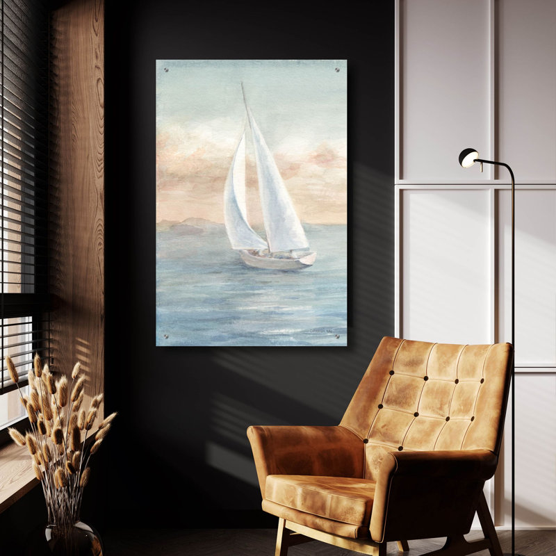 «Full Sail 1 C» par Danhui Nai, art mural en verre acrylique, H 36 po x l 24 po x P 0,2 po