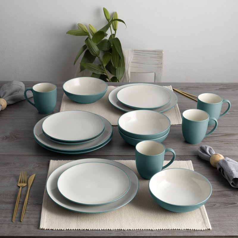 Service de table 16 pièces, service pour 4 Noritake Colorwave, Turquoise