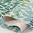 Sunshine Modern Plant Design Performance Outdoor Rug Green/Blue/Ivory-83453880