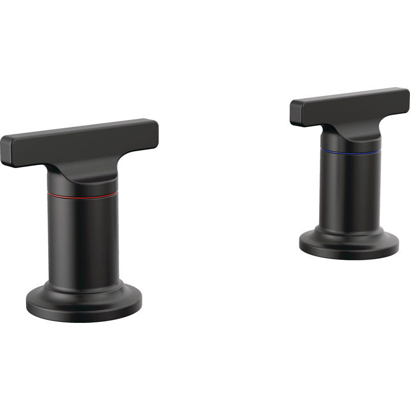 Tetra Roman Tub Faucet T-Lever Handle Set, Matte Black