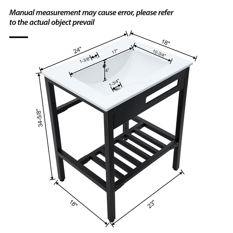 Meuble-lavabo simple 24 po avec lavabo