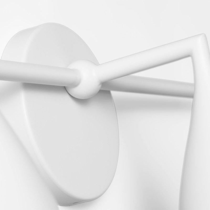 Coiffeuse Maya de Génération Éclairage , Blanc mat, 10.125" H x 26.125" W x 6.5" D, 3 Lights