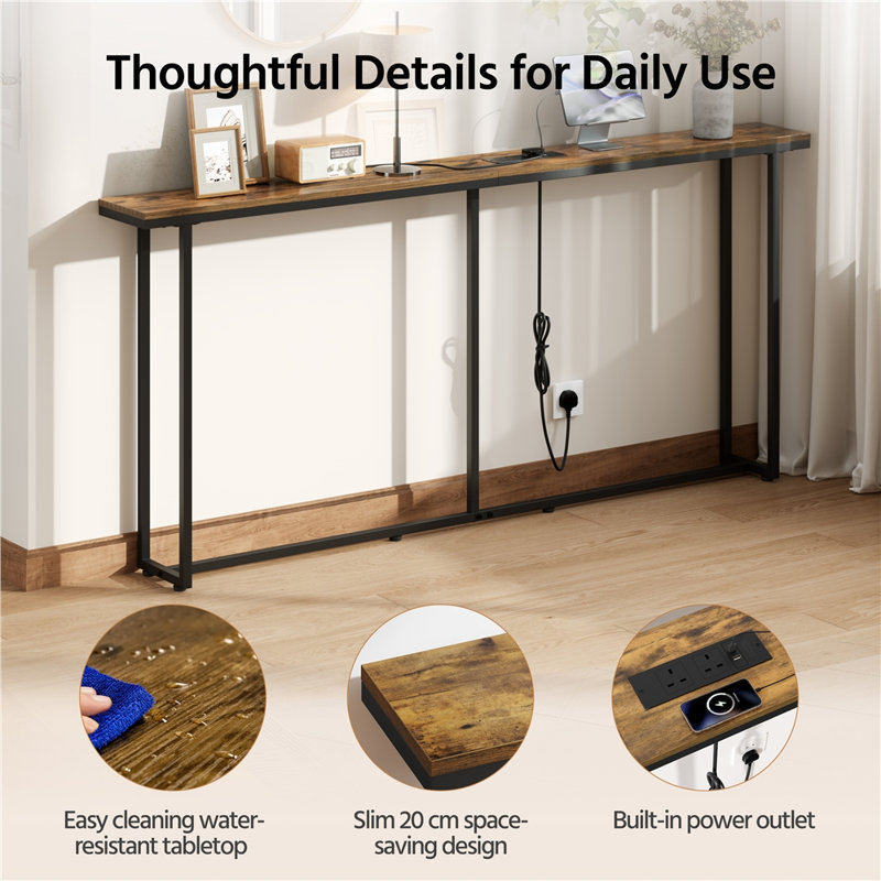 Modern Console Table, 32" H X 71" W x 8" D, Yes