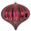 5.7" White Matte Onion Ornament UV, 3 Per Bag-767946288