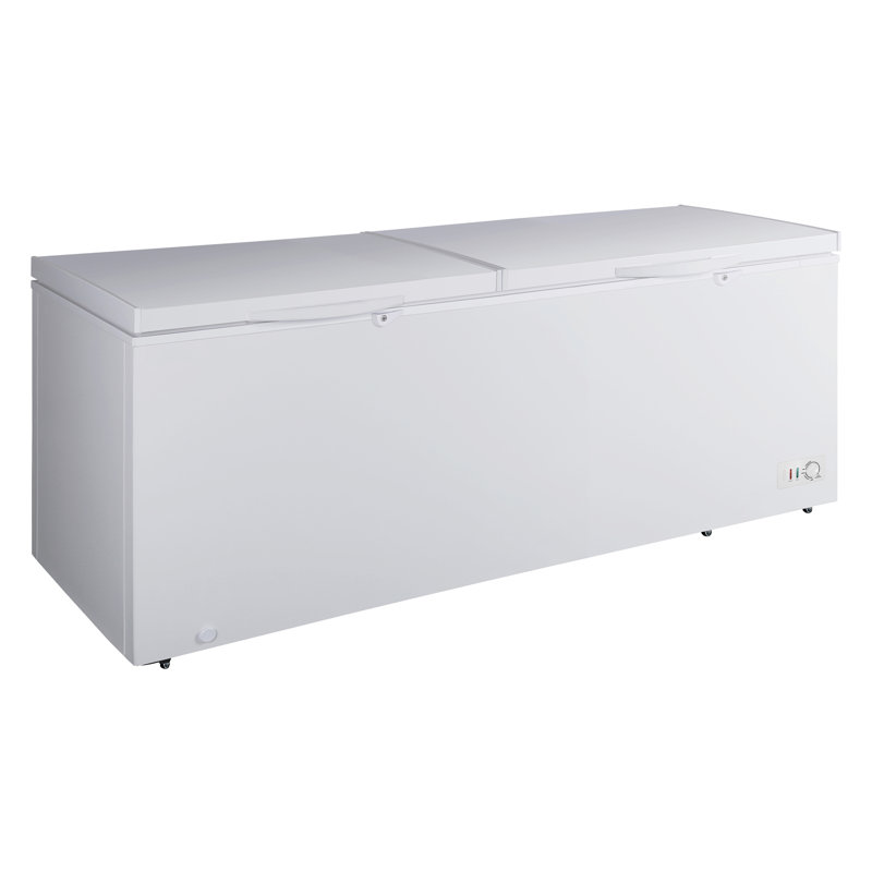 Kenmore 25 Cu. Pi. Congélateur commercial commercial, réfrigérateur congélateur convertible prêt pour le garage avec deux couvercles ouverts, Energy Star et portes verrouillables