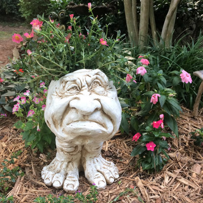 Muggly's Grumpy Gramps Face Statue