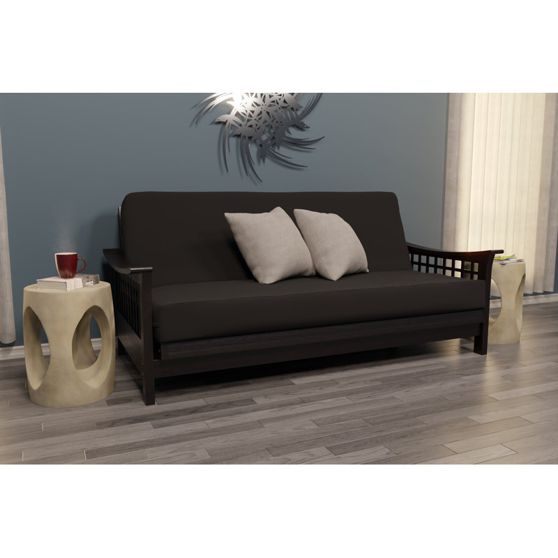 Trelli Futon Frame, Black Walnut, Queen