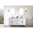 72'' Double Bathroom Vanity with Engineered Marble Top-94811305-94811318