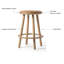 Elio Genuine Leather Counter Stool