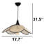Luminaire suspendu simple en métal à hauteur réglable