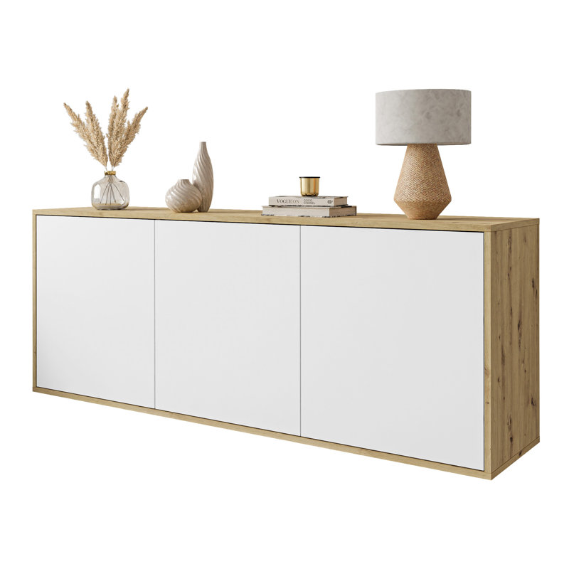 Lakedria 154cm W Chest of Drawers, Brown/White