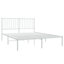 Metal Bed Frame with Headboard White-275720865