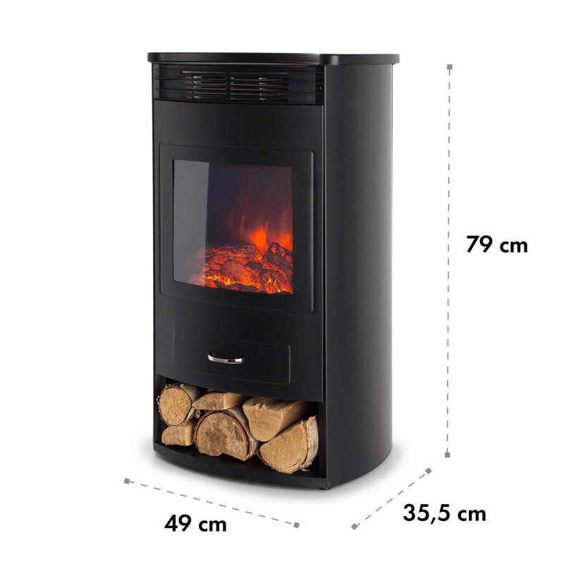 Klarstein 49cm W Black Electric Stove