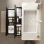 Lavabo de salle de bain rectangulaire encastrable 36 po - surface solide blanche, scandinave moderne, résistance aux égratignures, usure facile à nettoyer, trou de robinet 1,38 po, trop-plein, couvercle d'évier et tuyau d'évacuation inclus,
