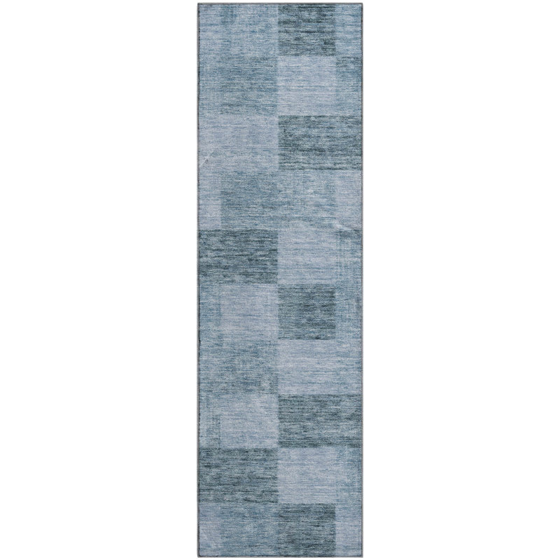 Premium Machine Washable Alves AMF1139 Geometric Rug, Runner 2'3" x 7'6"