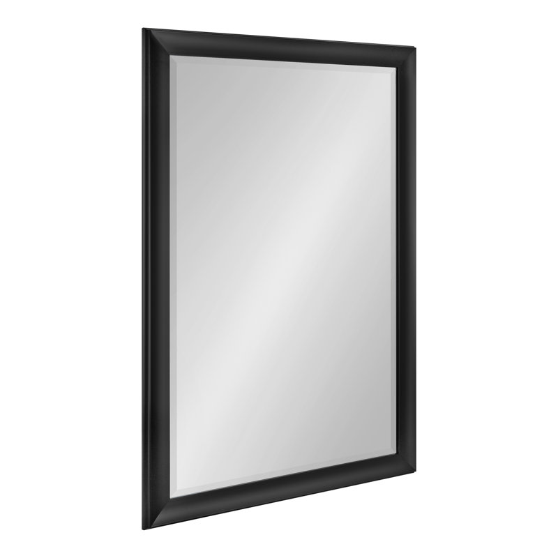 Miroir de salle de bain traditionnel, Noir, noir, noir, noir, 39,75 po x 27,75 po