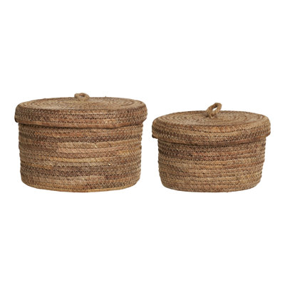 17 Stories Ameliyah Banana Leaves Decorative Basket