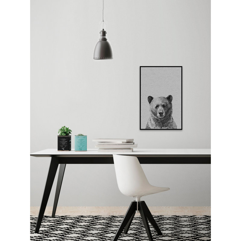 « cutie bear », reproduction de peinture à l’aquarelle sur toile encadrée, H 36 po x l 24 po x P 1,5 po