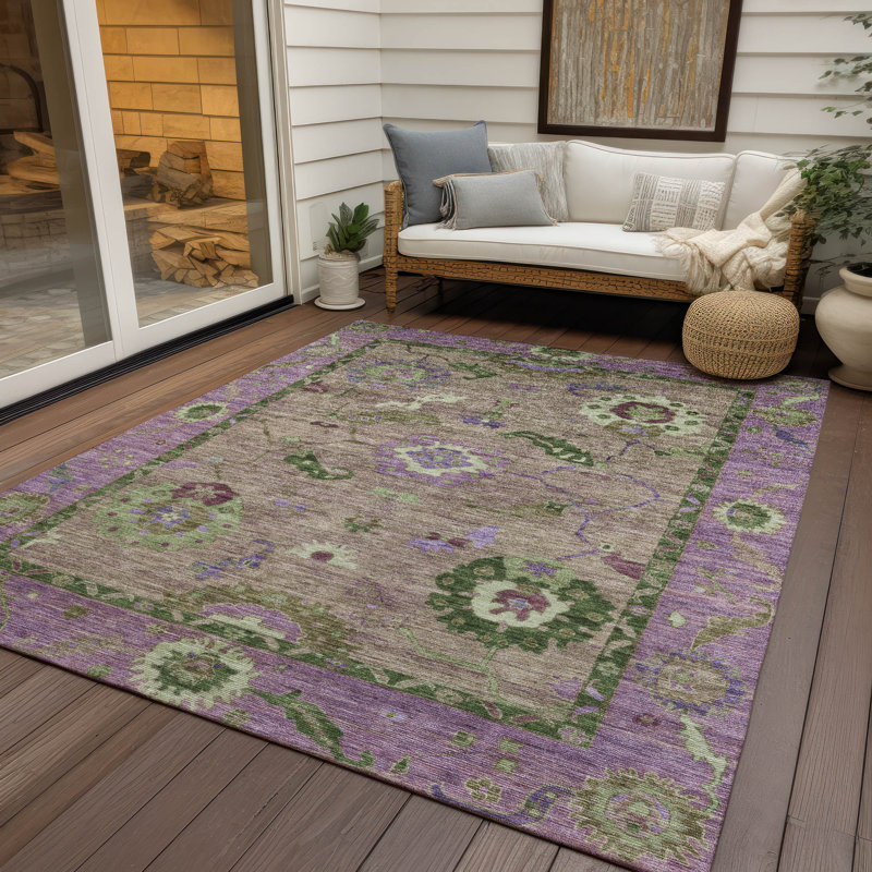 Machine Washable Indoor/Outdoor Chantille ACN2230 Global Rug, Rectangle 2'6" x 3'10"