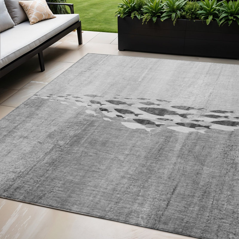 HomeRoots Rectangle Machine Woven Area Rug