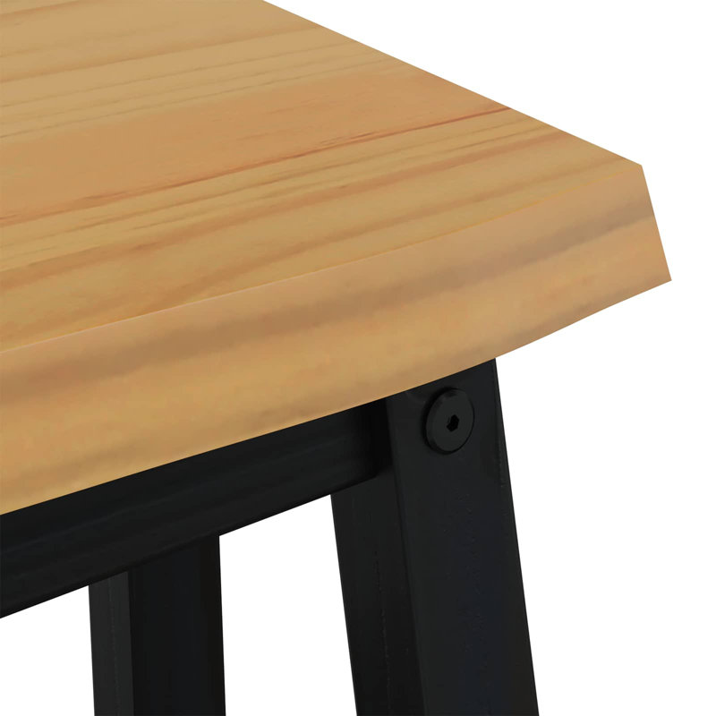 Storage Bench, Black/Natural