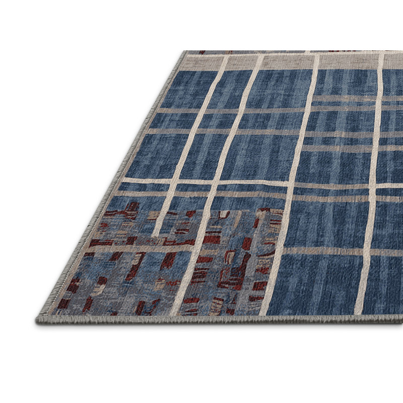 Machine Washable Gray Area Rug, Runner 2' x 5'