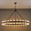 Lustre de roue de chariot avec abat-jour en cristal-2143331258-2127102441