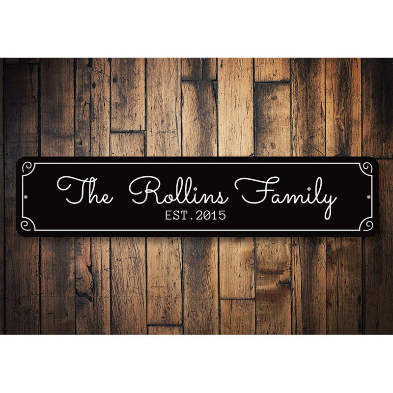 Plaque en aluminium Newlywed, H 6 po x l 24 po x P 0,06 po