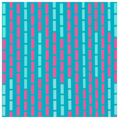 Blue Pink Rectangles Quilted Bedspread All Sizes