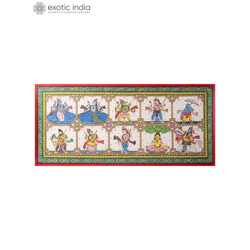 «Dashavatara Of Lord Vishnu», reproduction d'art