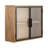 Brogan Modern Storage Wall Cabinet with Glass Doors