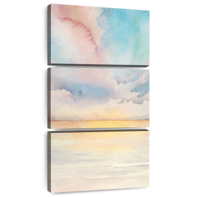 Sea Sunset Triptych II