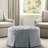 Skirted Tufted 32" Round Ottoman