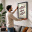 Three Goldfish Study Japandi 1 Piece Single Picture Frame Wall Art-136634684-136634685
