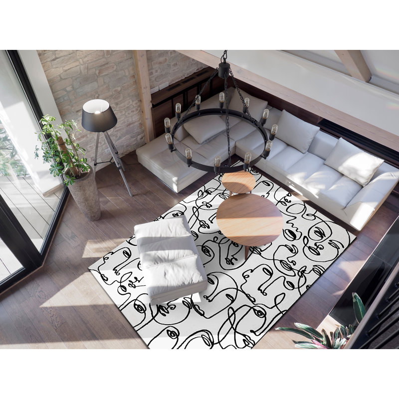 Abstract 134.5cm X 195cm Area Rug