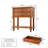 23.6'' W 2-Drawer End Table with Open Shelf, Brown